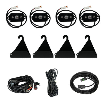 Baja Designs Toyota Bed Rail Cargo Light Kit - 2005-24 Toyota Tacoma, 2007-24 Toyota Tundra (Red)
