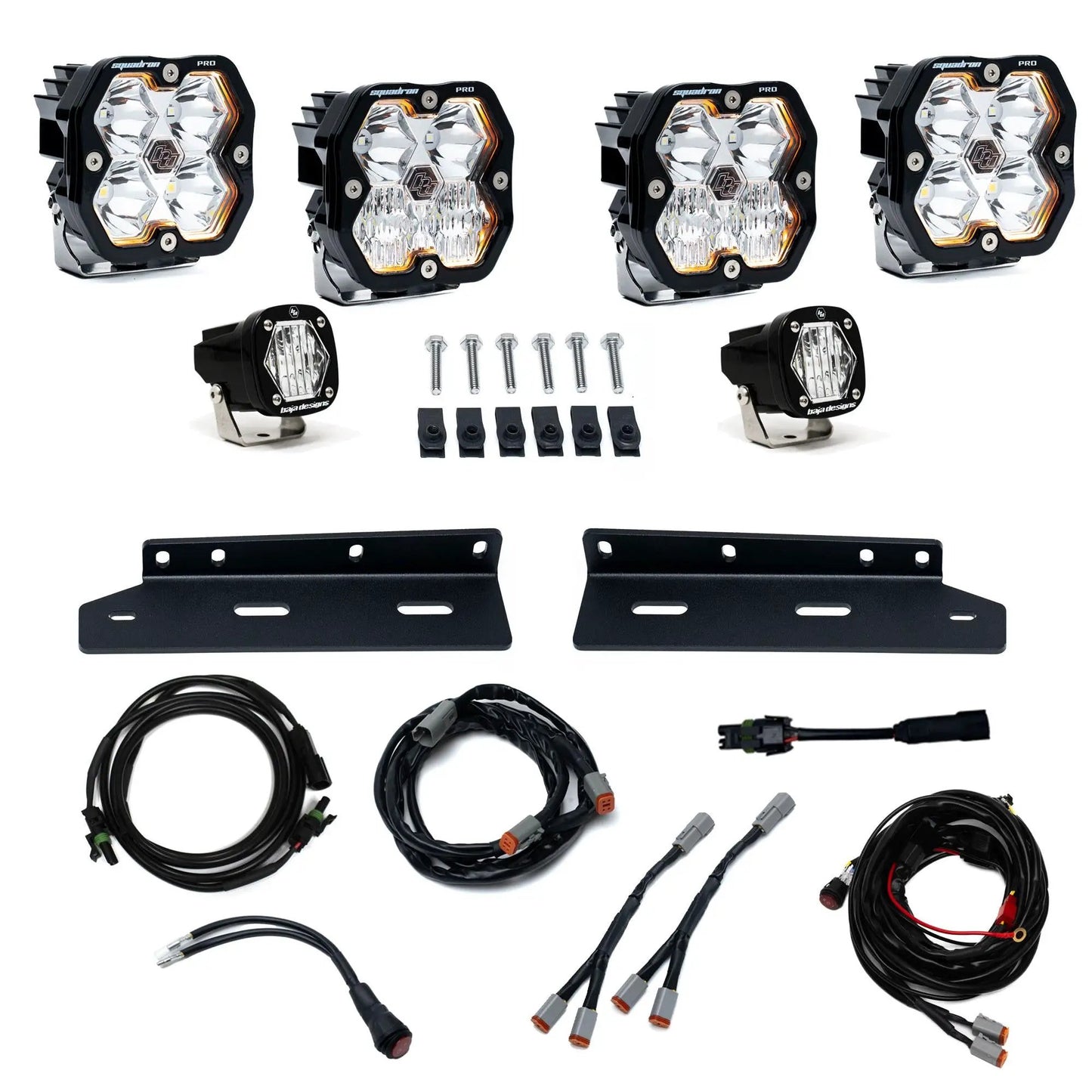 Baja Designs 21-26 Ford Raptor, Fog Pocket Kit, Squadron Pro 2.0/S1, Clear, Multi Patterns by Baja Designs