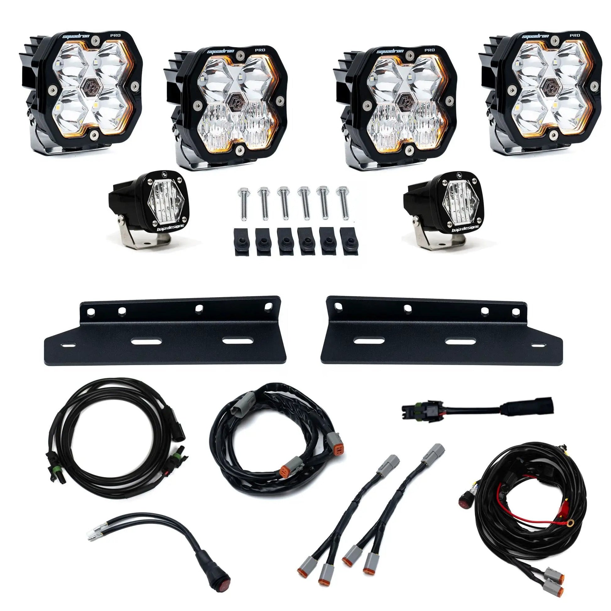 Baja Designs 21-26 Ford Raptor, Fog Pocket Kit, Squadron Pro 2.0/S1, Clear, Multi Patterns by Baja Designs
