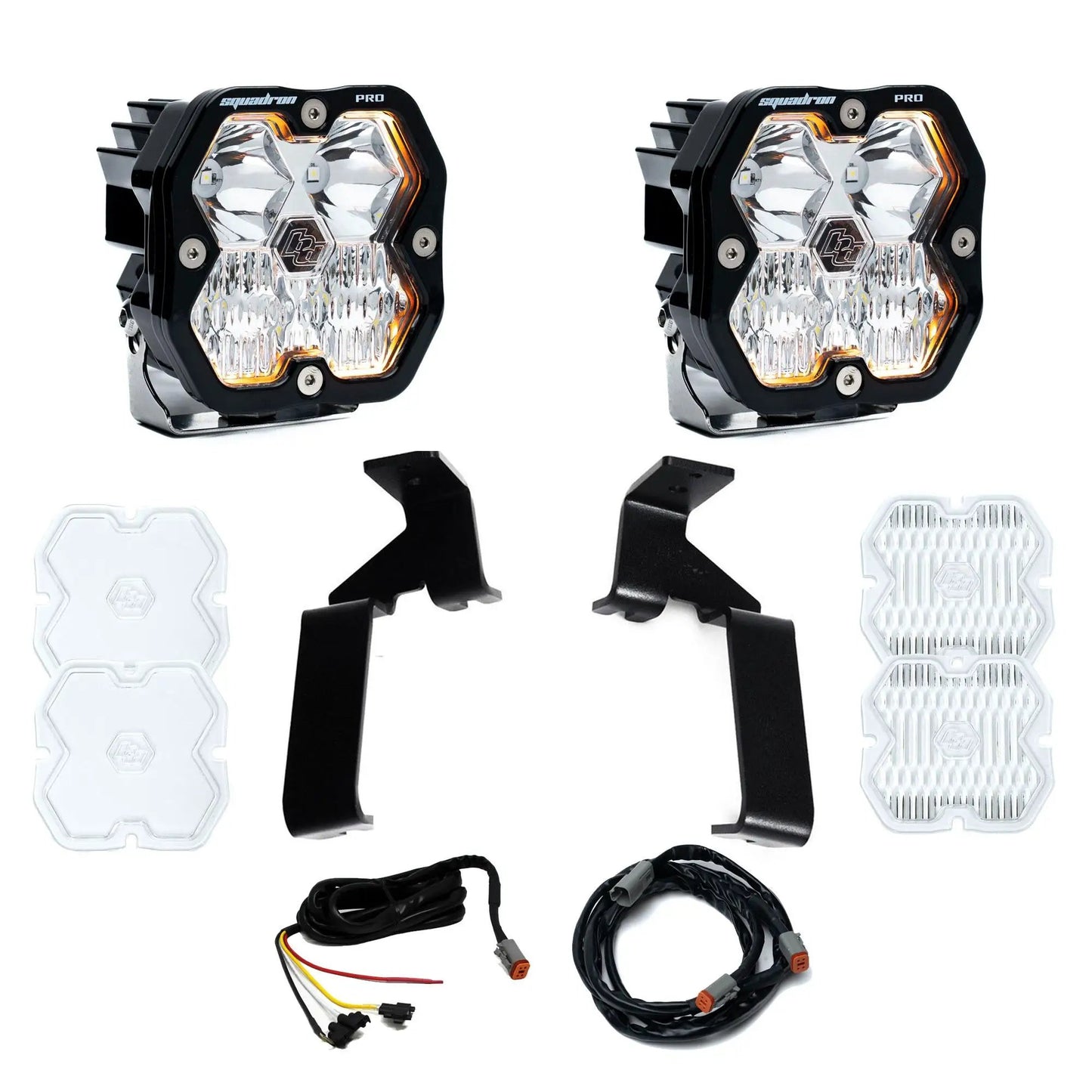 Baja Designs 21-26 Ford Raptor, A-Pillar Kit, Squadron Pro 2.0, Clear, DC by Baja Designs