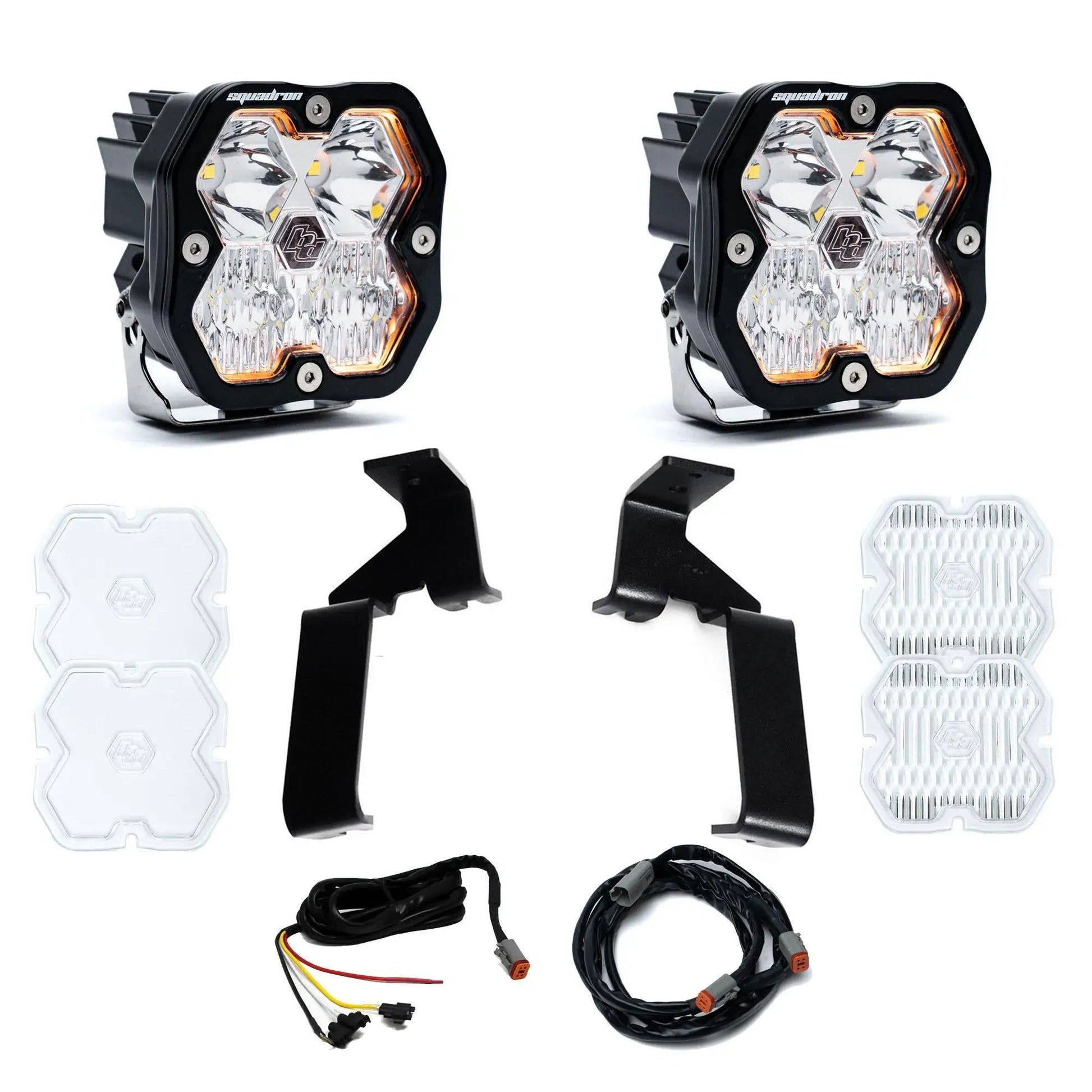 Baja Designs 21-26 Ford Raptor, A-Pillar Kit, Squadron Sport 2.0, Clear, DC by Baja Designs
