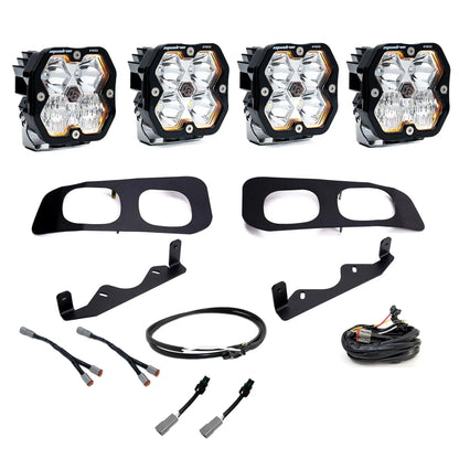 Baja Designs Ford Super Duty (23-26), Dual Fog Pocket Kit Upfitter, Squadron Pro 2.0, Clear, Multi Patterns by Baja Designs