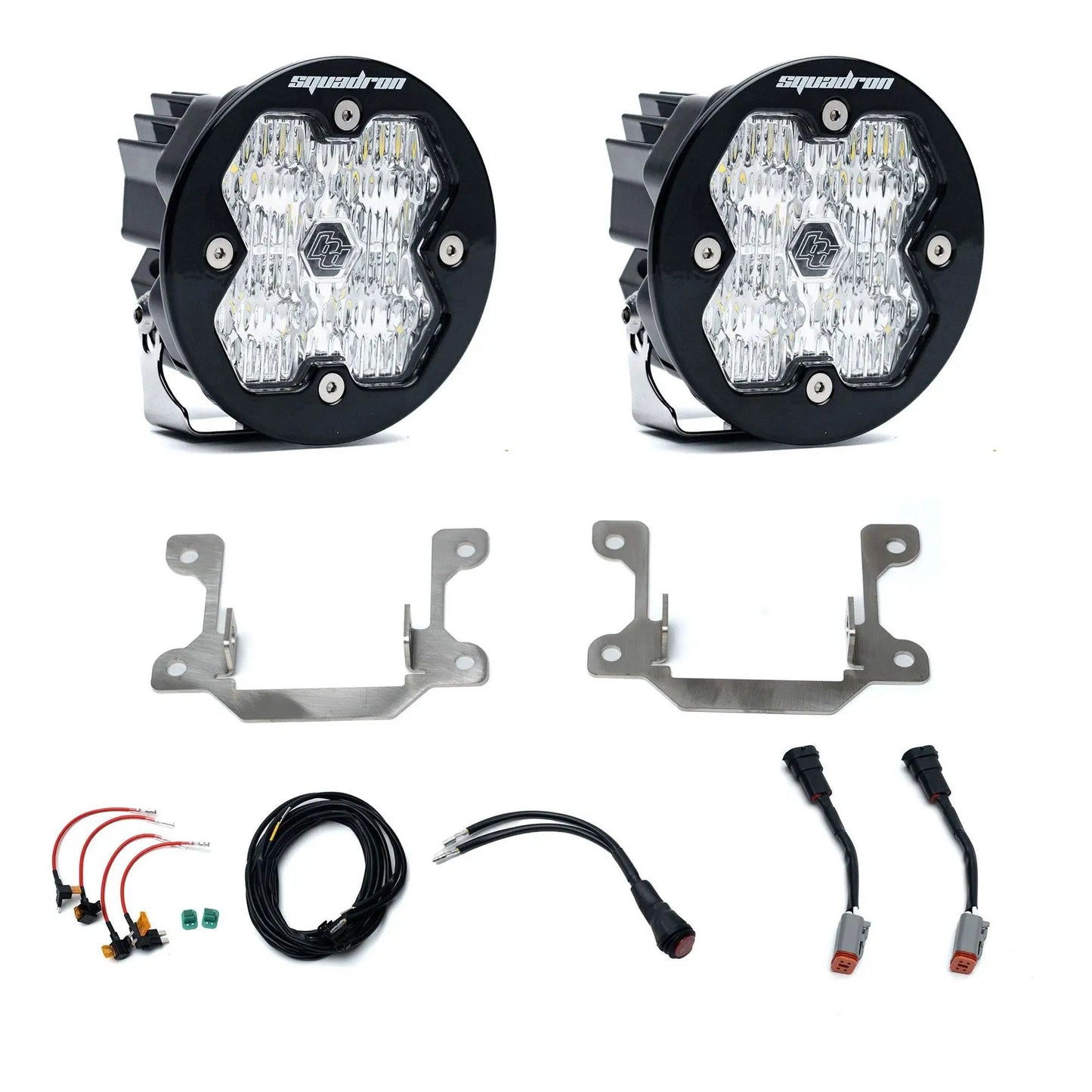 Baja Designs Dodge Ram 2500/3500 Big Horn (19-26), Fog Pocket Kit, Squadron Sport 2.0, Clear, WC by Baja Designs