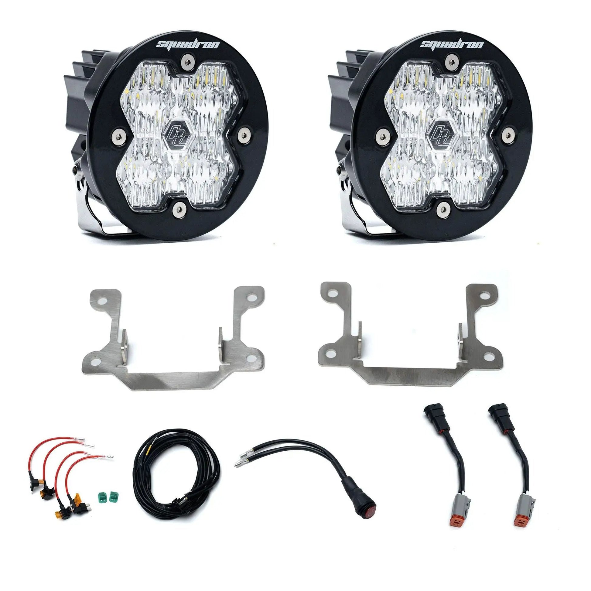 Baja Designs Dodge Ram 2500/3500 Big Horn (19-26), Fog Pocket Kit, Squadron Sport 2.0, Clear, WC by Baja Designs