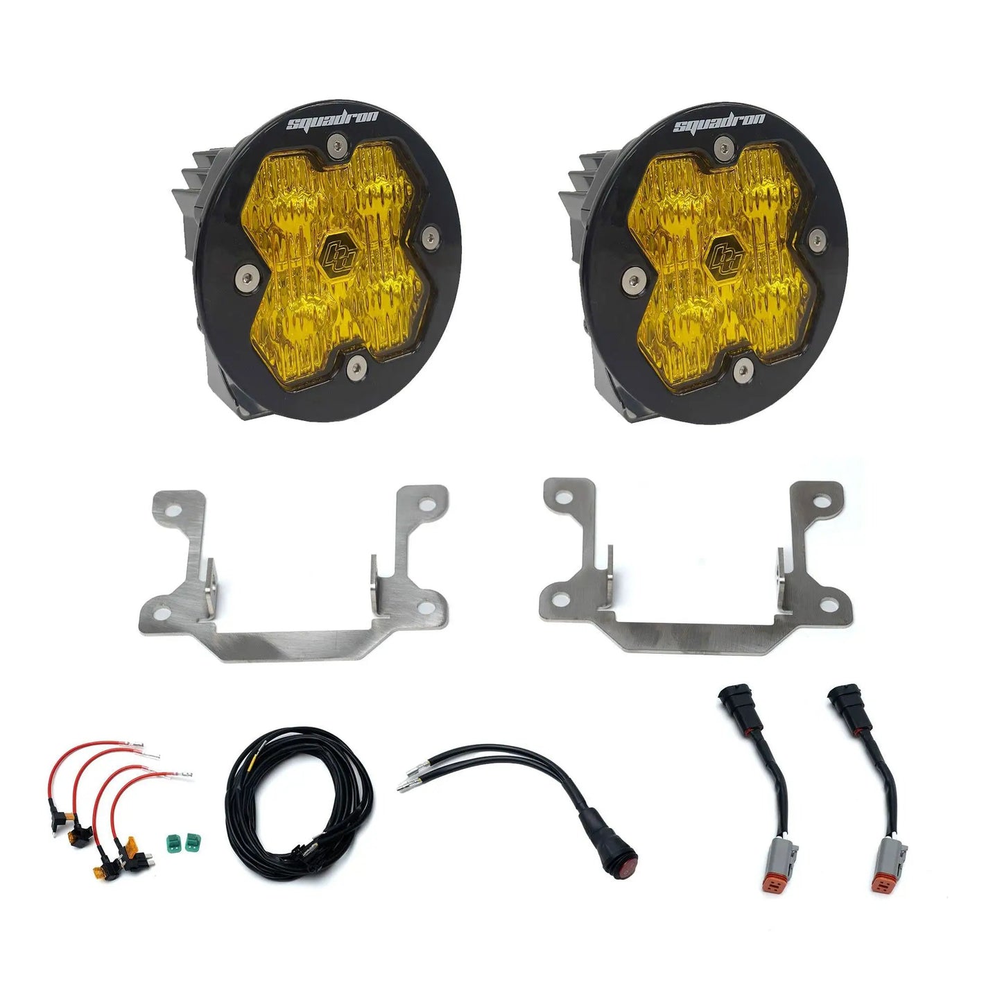 Baja Designs Dodge Ram 2500/3500 Big Horn (19-26), Fog Pocket Kit, Squadron Sport 2.0, Baja Amber, WC by Baja Designs