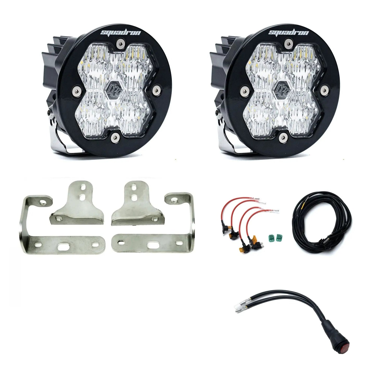Baja Designs 2018-2026 Jeep JL/JT, 20-26 Gladiator, Fog Pocket Kit, Squadron-R Sport 2.0, Clear, WC by Baja Designs