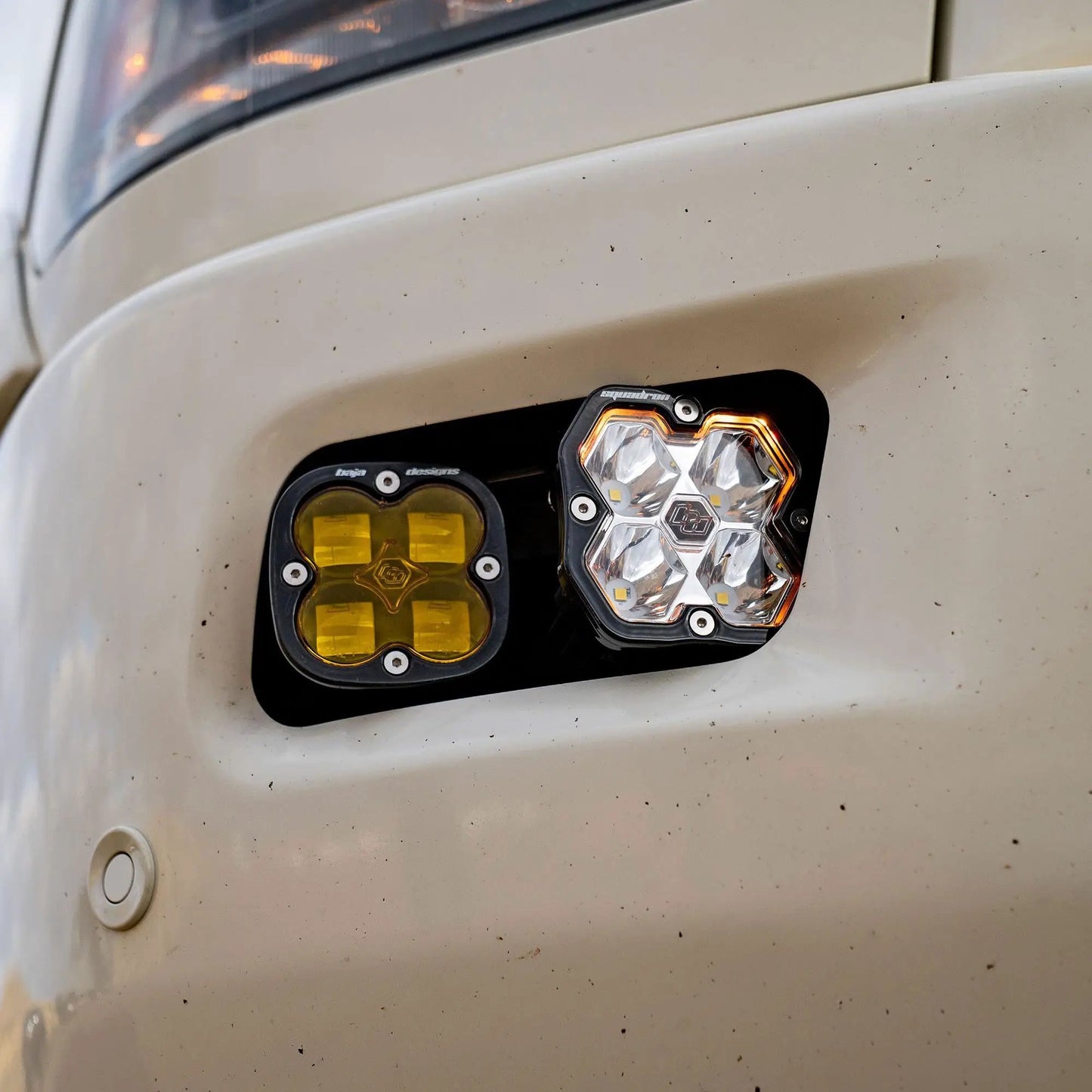 Baja Designs 2010-2018 Dodge Ram 2500/3500, 09-12 1500, Fog Pocket Kit, Squadron SAE 2.0, Baja Amber, SAE Fog by Baja Designs