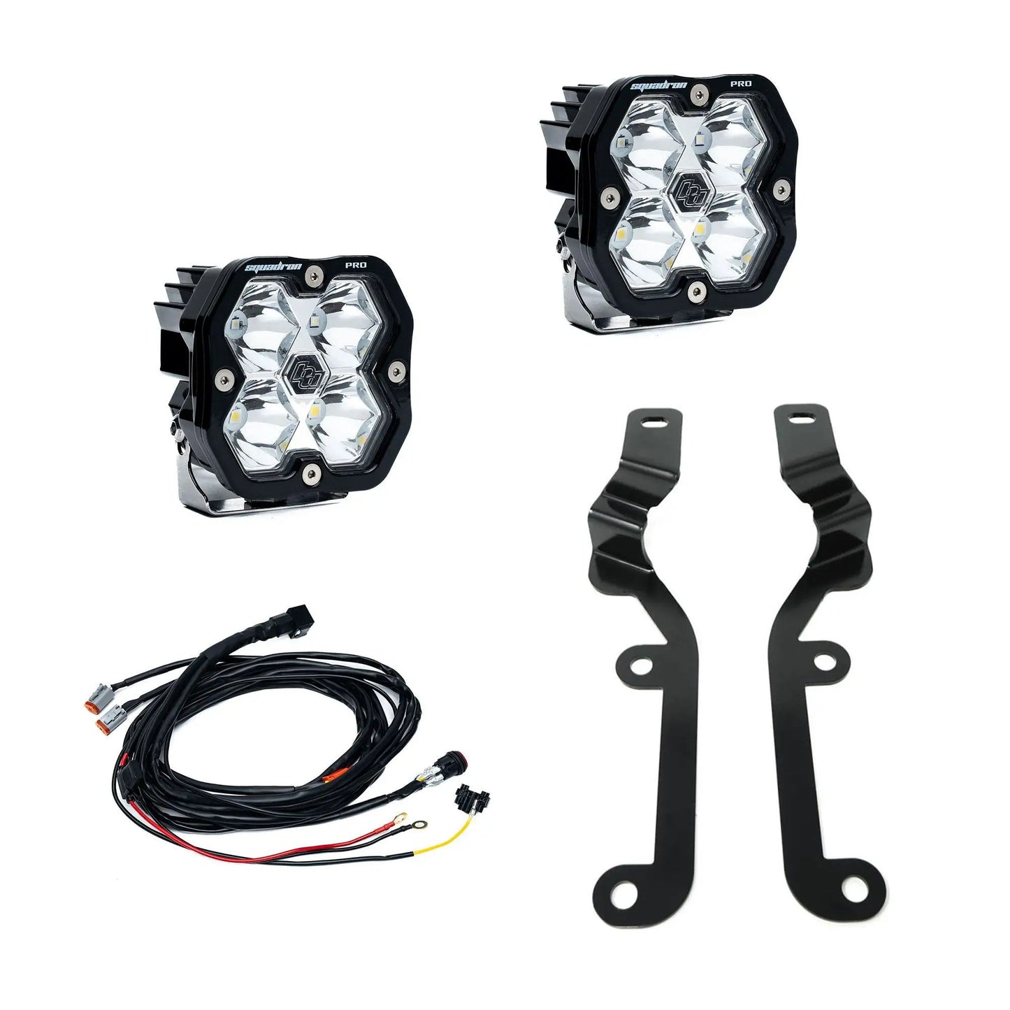 Baja Designs 2019-2024 Chevy Silverado 1500, A-Pillar Kit, Squadron Pro 2.0, Clear, Spot by Baja Designs
