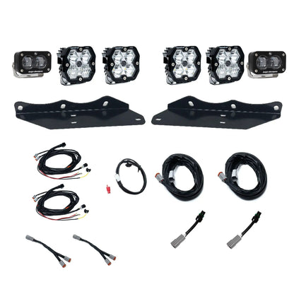 Baja Designs 2017-2020 Ford Raptor, Fog Pocket Kit, Squadron Pro SAE 2.0/S2, Clear, SAE Fog by Baja Designs