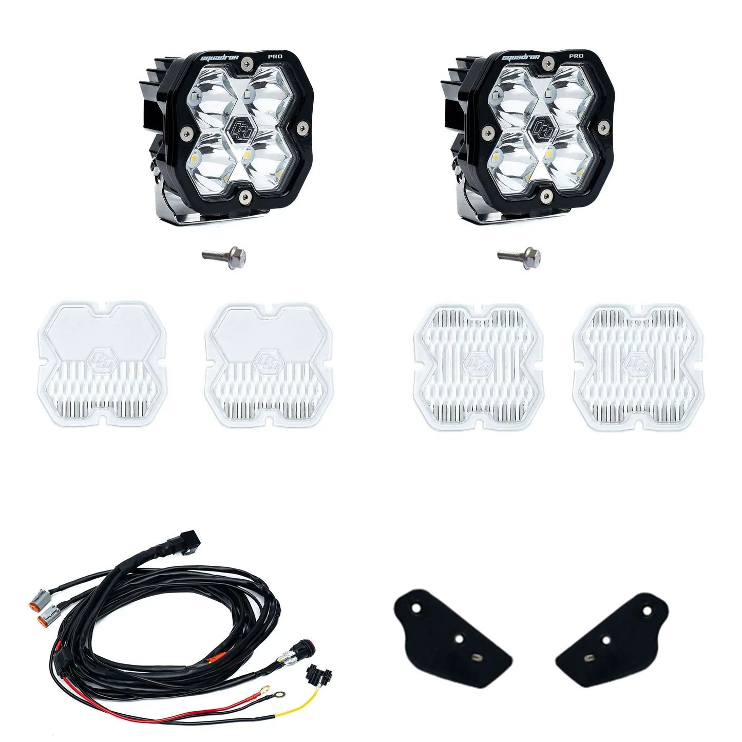 Baja Designs Ford Bronco (21-26), Bronco Raptor (22-26), A-Pillar Kit Toggle, Squadron Pro 2.0, Clear, Spot by Baja Designs