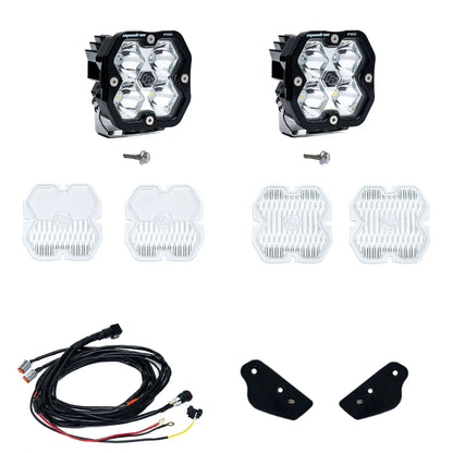 Baja Designs Ford Bronco (21-26), Bronco Raptor (22-26), A-Pillar Kit Toggle, Squadron Pro 2.0, Clear, Spot by Baja Designs