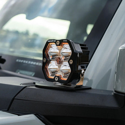 Baja Designs Ford Bronco (21-26), Bronco Raptor (22-26), A-Pillar Kit Toggle, Squadron Pro 2.0, Clear, Spot by Baja Designs