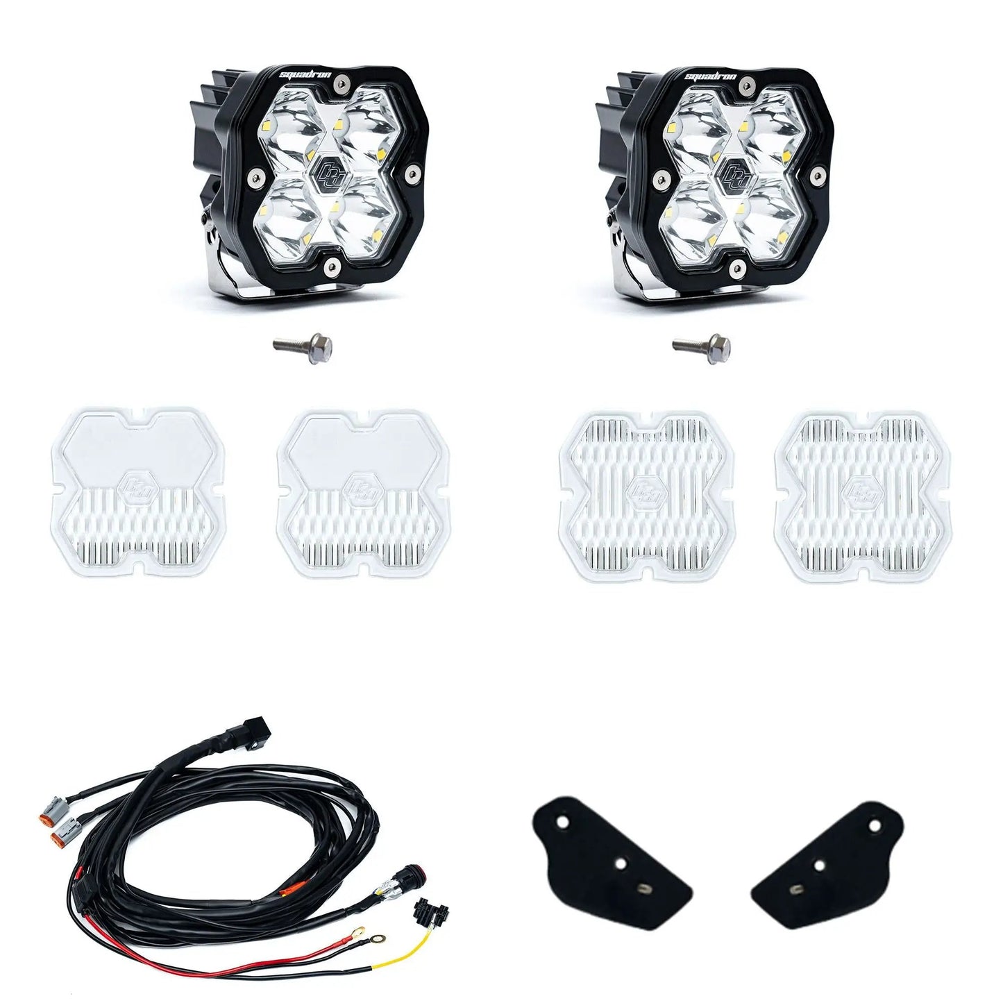 Baja Designs Ford Bronco (21-26), Bronco Raptor (22-26), A-Pillar Kit Toggle, Squadron Sport 2.0, Clear, Spot by Baja Designs