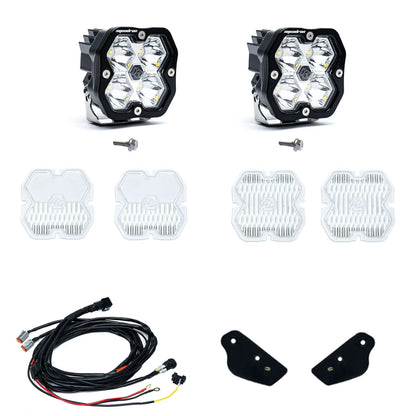 Baja Designs Ford Bronco (21-26), Bronco Raptor (22-26), A-Pillar Kit Toggle, Squadron Sport 2.0, Clear, Spot by Baja Designs