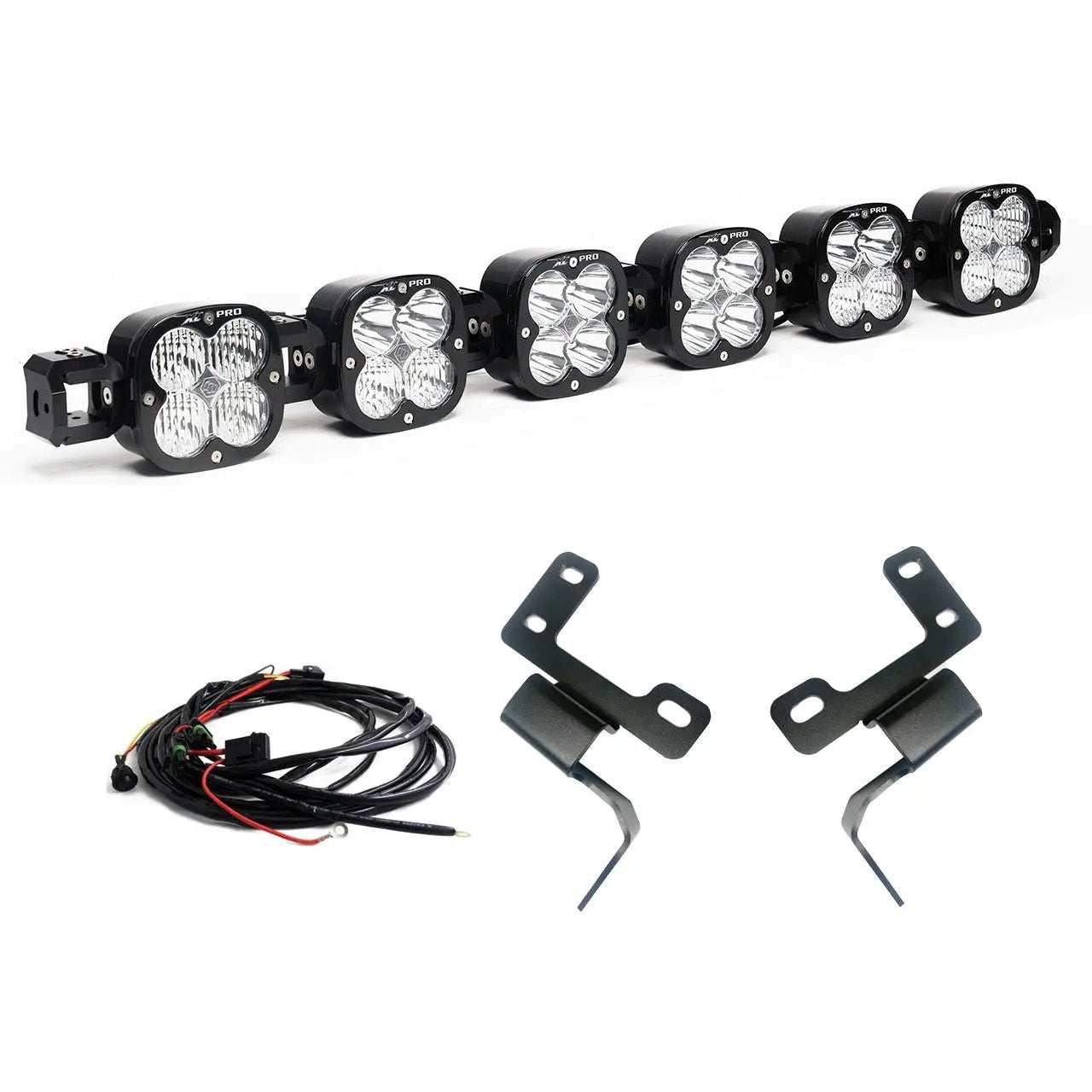 Baja Designs XL Pro Linkable Sport Bumper Light Kit - '21-26 Bronco; w/ OE Plastic Bumper (Multi-Pattern; Clear; Upfitter Wiring) by Baja Designs