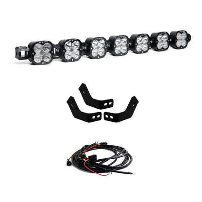 Baja Designs Toyota 7XL Pro Linkable Roof Light Bar Kit For Prinsu Rack - '10-24 4Runner; '07-14 FJ Cruiser; '05-23 Tacoma; '07-21 Tundra (Multi-Pattern; Clear) by Baja Designs