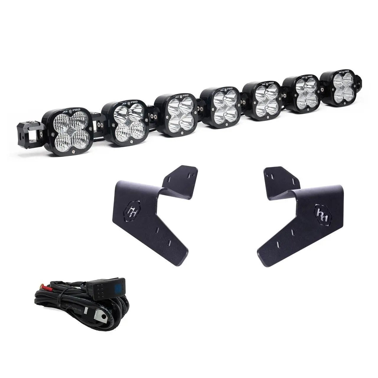 Baja Designs Can-Am, Maverick R, 7XL Pro Linkable Roof Mount Kit by Baja Designs