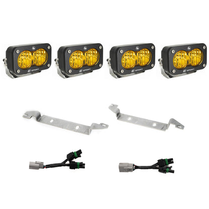 Baja Designs S2 Sport OEM Fog Light Replacement Kit - 2025-2026 Toyota 4Runner NOTE: TRD Pro/Trailhunter (Amber)
