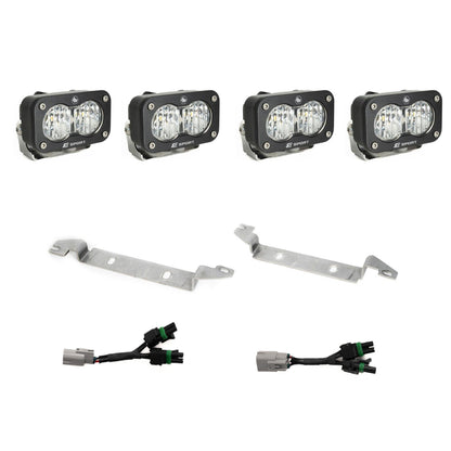 Baja Designs S2 Sport OEM Fog Light Replacement Kit - 2024-2026 Toyota Tacoma NOTE: TRD Pro/Trailhunter (Clear)