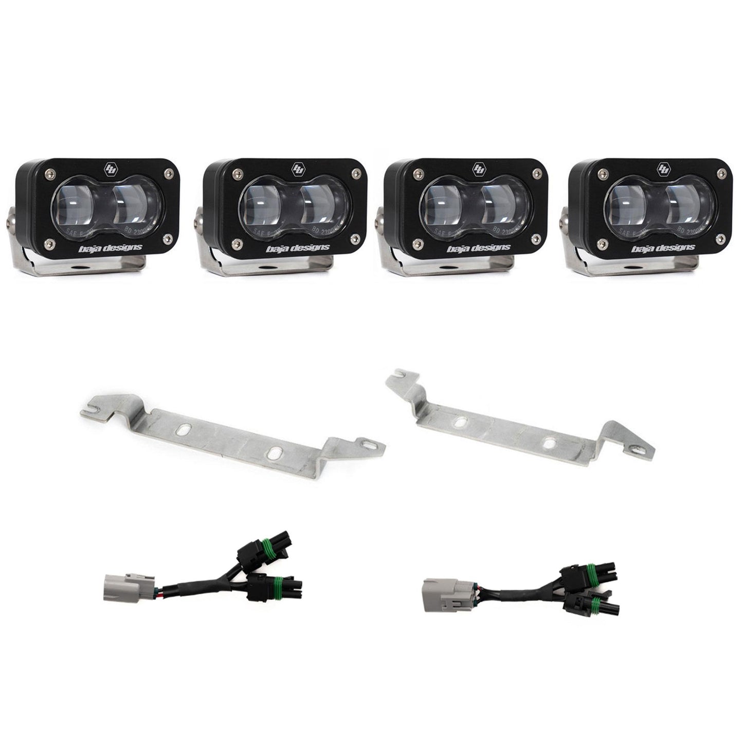 Baja Designs S2 SAE OEM Fog Light Replacement Kit - 2024-2026 Toyota Tacoma NOTE: TRD Pro/Trailhunter (Clear)