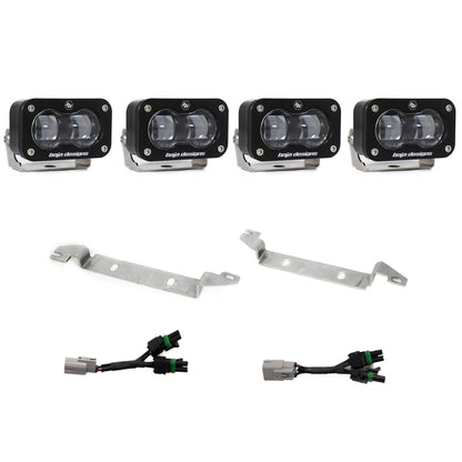 Baja Designs S2 SAE OEM Fog Light Replacement Kit - 2024-2026 Toyota Tacoma NOTE: TRD Pro/Trailhunter (Clear)