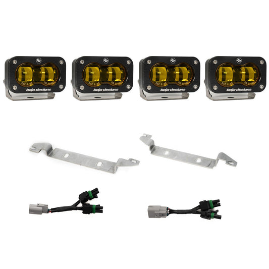 Baja Designs S2 SAE OEM Fog Light Replacement Kit - 2024 - 2026 Toyota Tacoma NOTE: TRD Pro/Trailhunter (Amber) - Baja Designs - 44-8291 - Auto Expedition