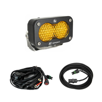 Baja Designs S2 Sport Universal Chase Light Kit (Work/Scene; Baja Amber)