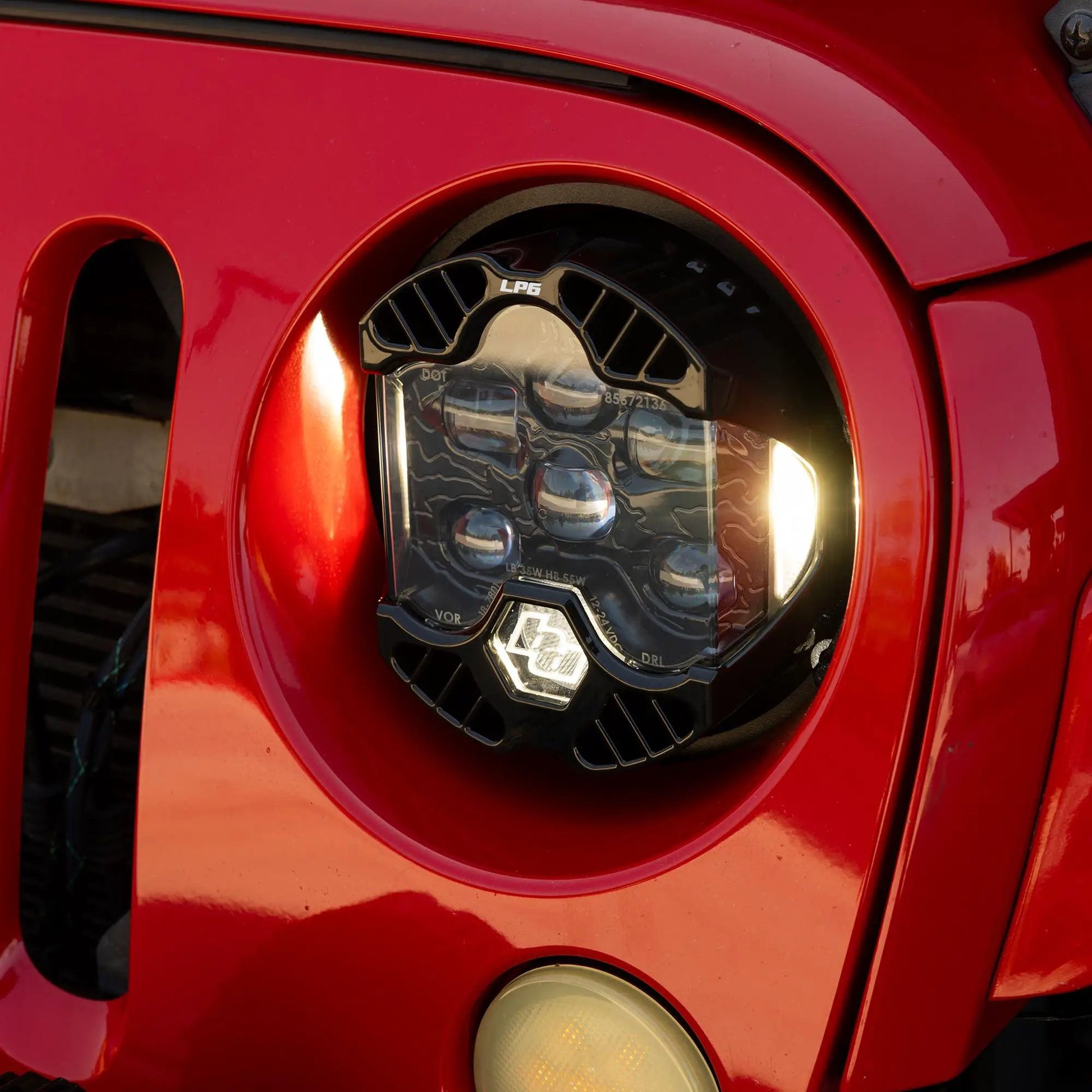 Baja Designs DOT LP6 LED Headlight Kit - Jeep 2007-2018 Wrangler JK; NOTE: w/LED Headlights (White) by Baja Designs