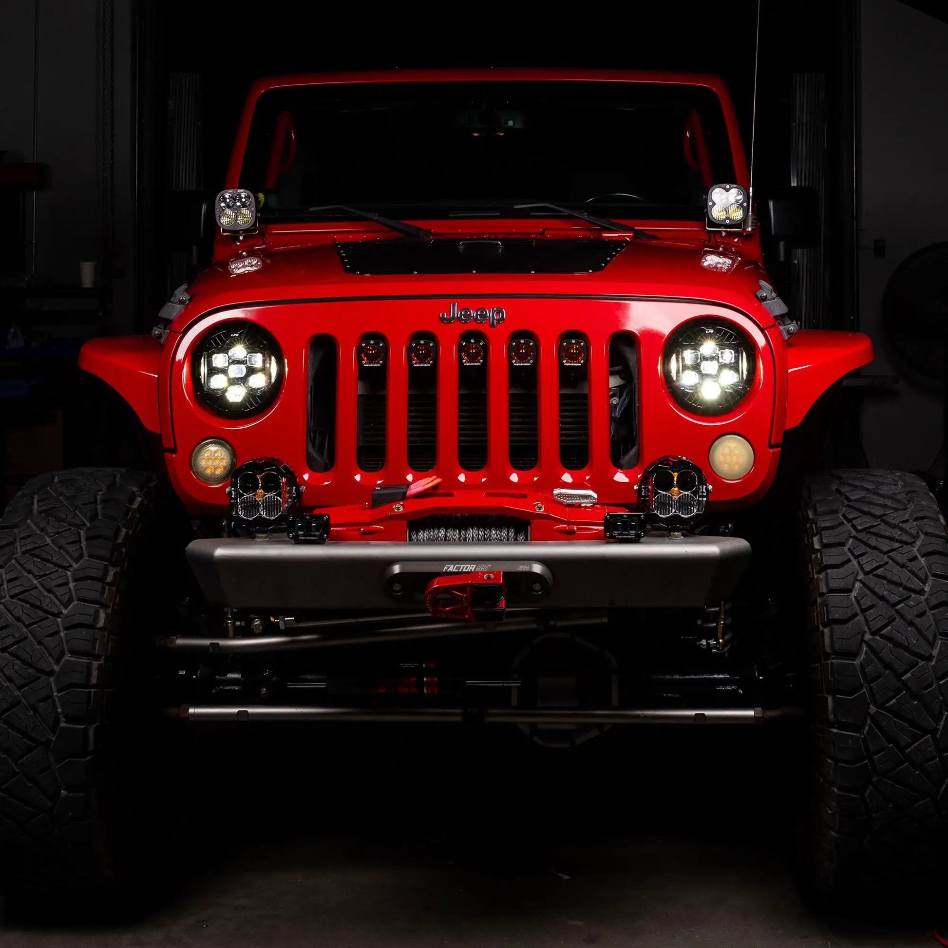 Baja Designs DOT LP6 LED Headlight Kit - Jeep 2007-2018 Wrangler JK; NOTE: w/LED Headlights (White) by Baja Designs