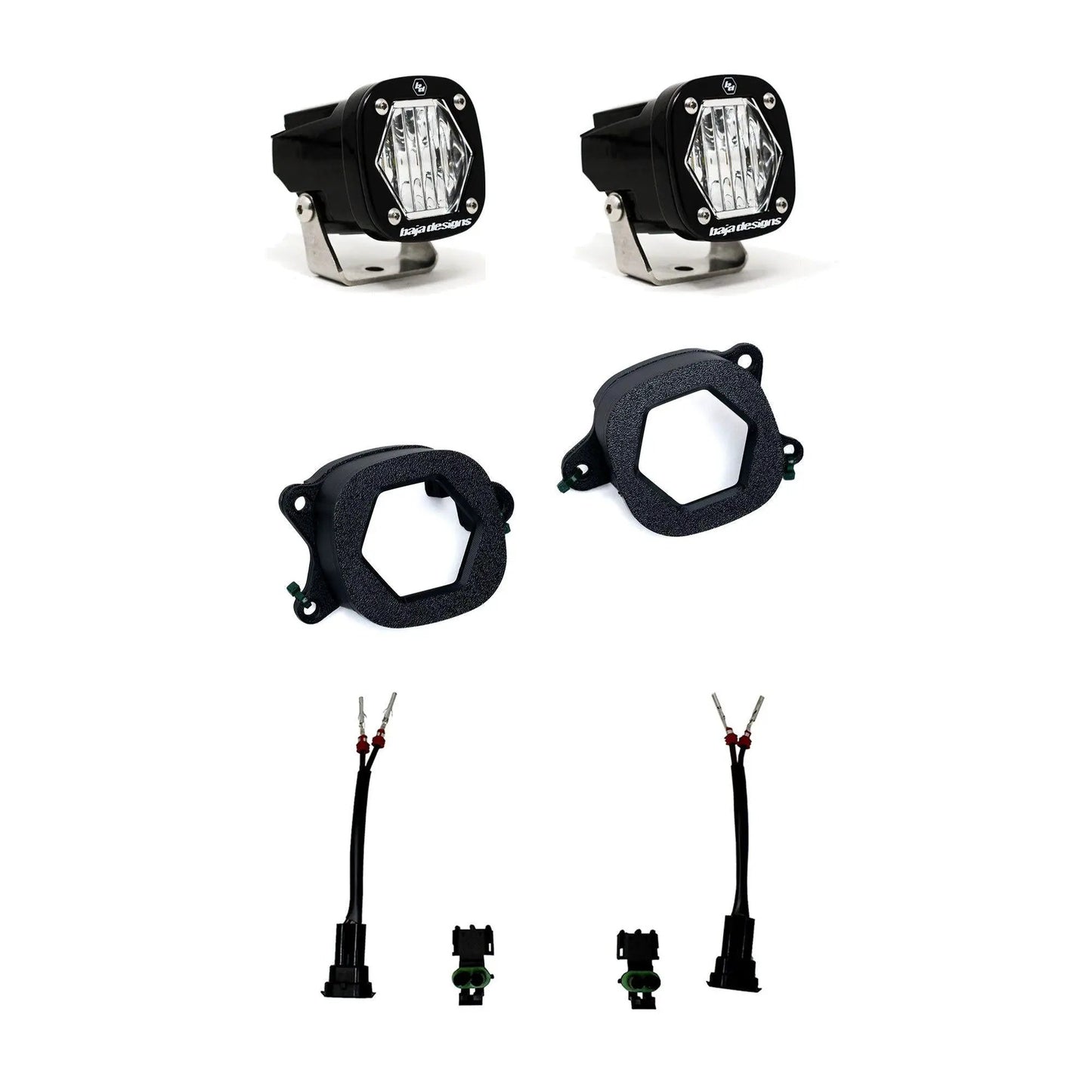Baja Designs S1 Fog Pocket Light Kit - Ford Ranger Raptor 2024-2026 (Wide Cornering; Clear) by Baja Designs