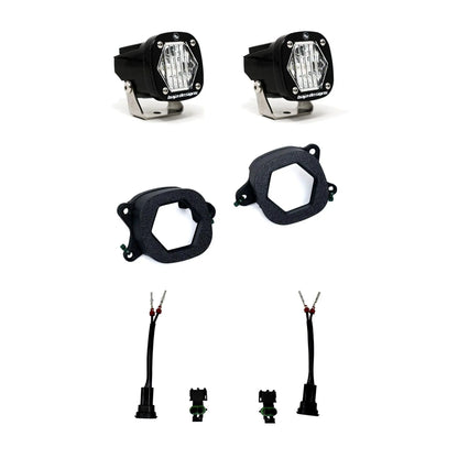 Baja Designs S1 Fog Pocket Light Kit - Ford Ranger Raptor 2024-2026 (Wide Cornering; Clear) by Baja Designs