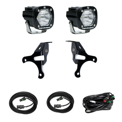 Baja Designs S1 Knuckle Pods Light Kit - 2018-2026 Jeep JL Wrangler/JT Gladiator (Clear) by Baja Designs