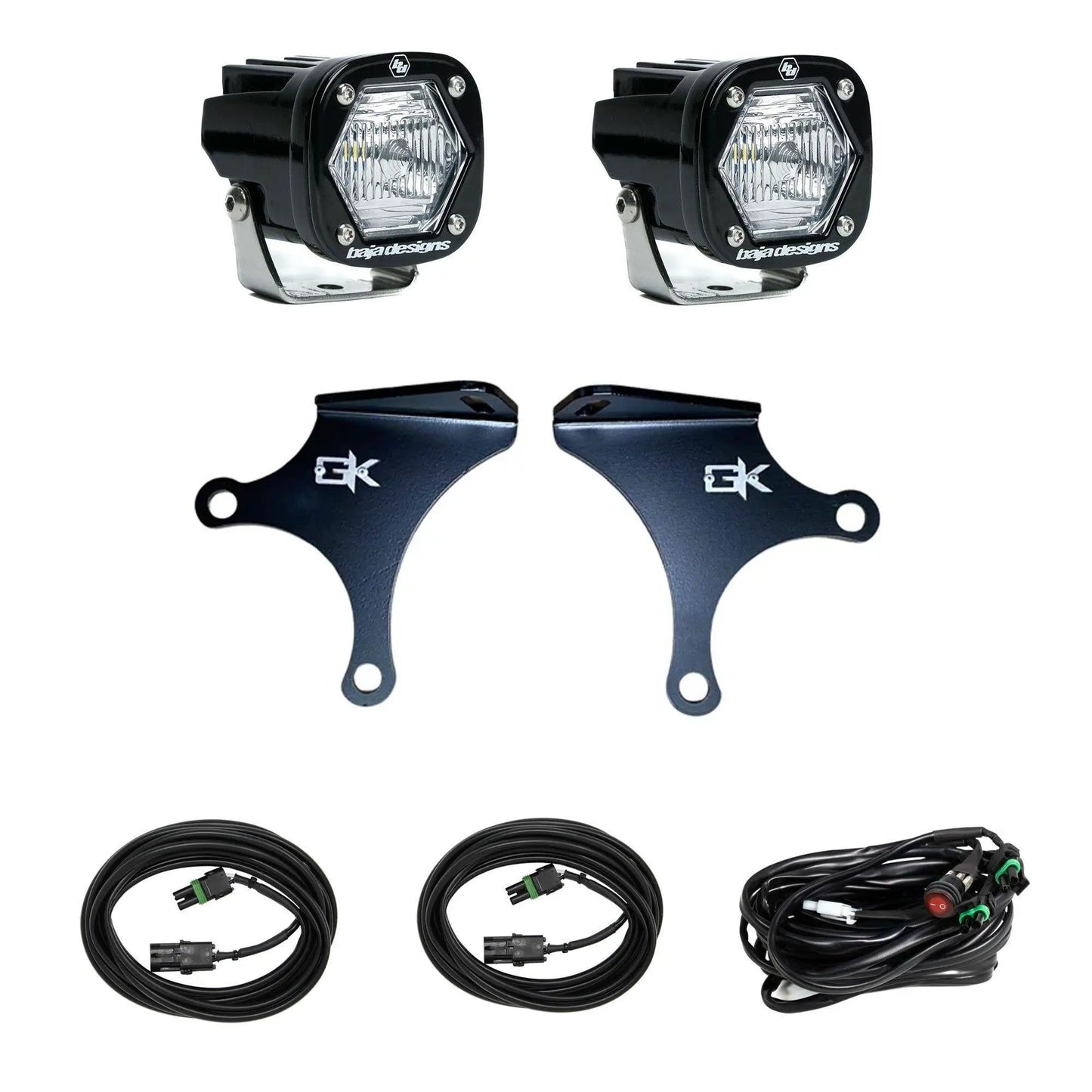 Baja Designs S1 Knuckle Pods Light Kit - 1984-2006 Jeep TJ/XJ/YJ/ZJ Wrangler/Cherokee (Clear) by Baja Designs