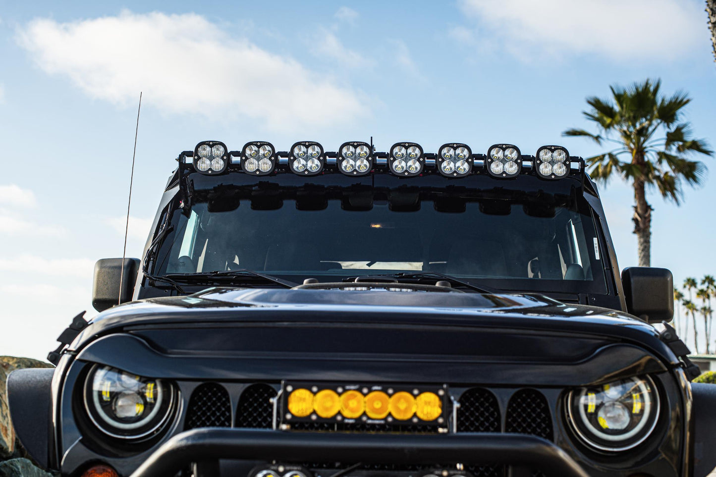 Baja Designs XL Sport Linkable Roof Mount Kit - '07-18 Wrangler JK (Multi-Pattern; Clear)