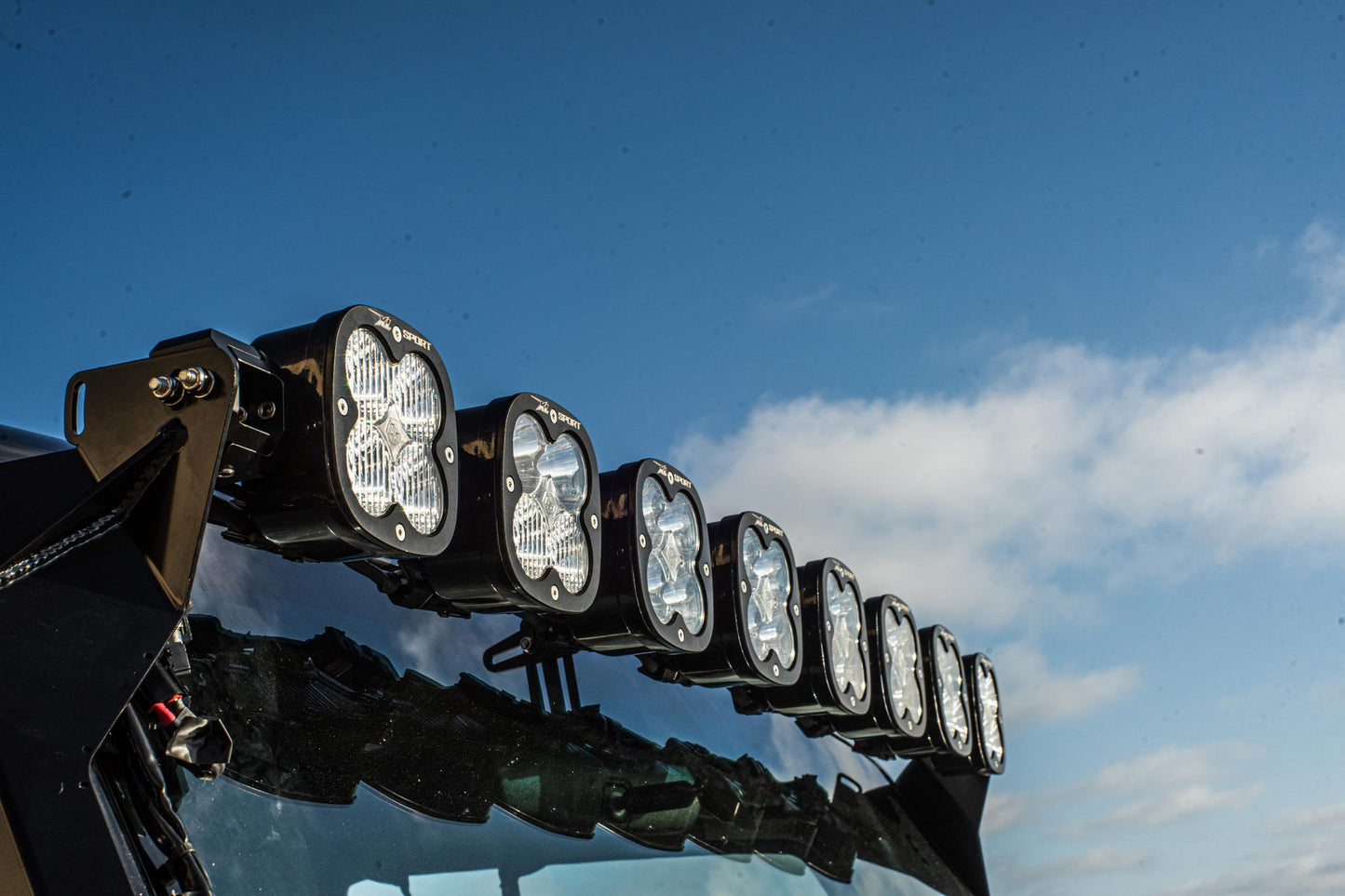 Baja Designs XL Sport Linkable Roof Mount Kit - '07-18 Wrangler JK (Multi-Pattern; Clear)