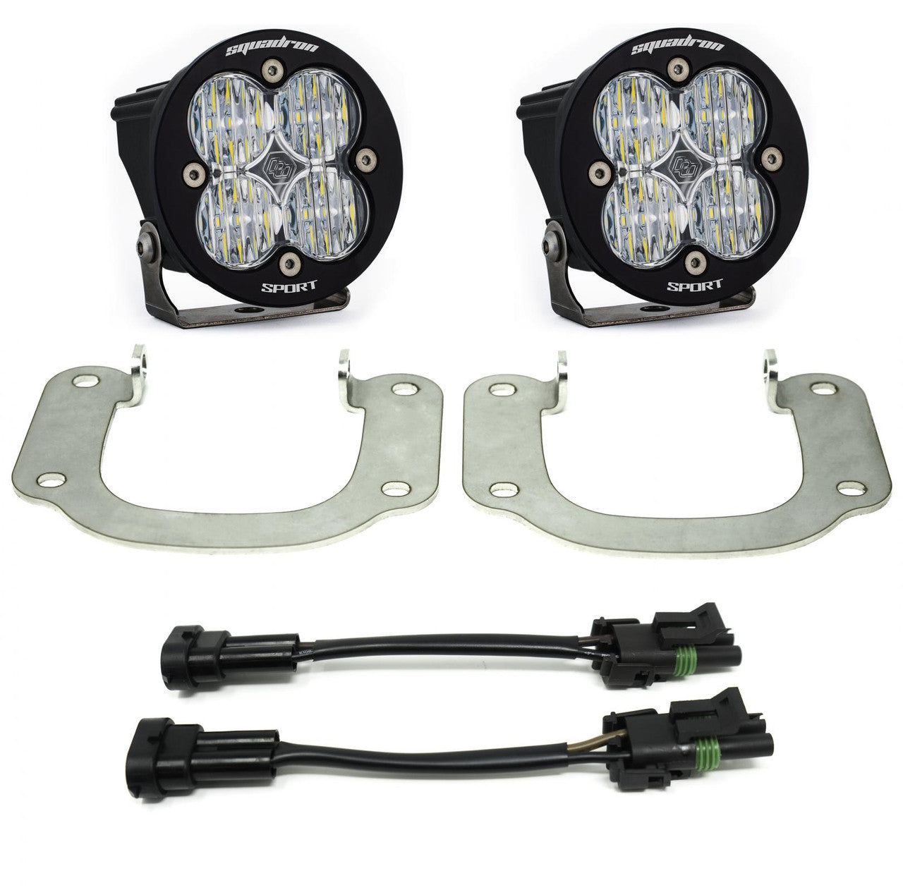 Baja Designs Squadron-R Sport Fog Pocket Kit - '16-19 Titan (Wide Cornering; Clear)