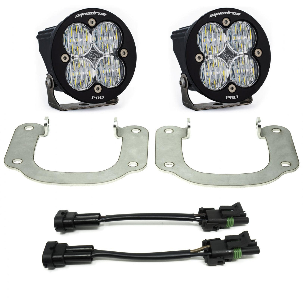 Baja Designs Squadron-R Pro Fog Pocket Kit - '16-19 Titan (Wide Cornering; Clear)