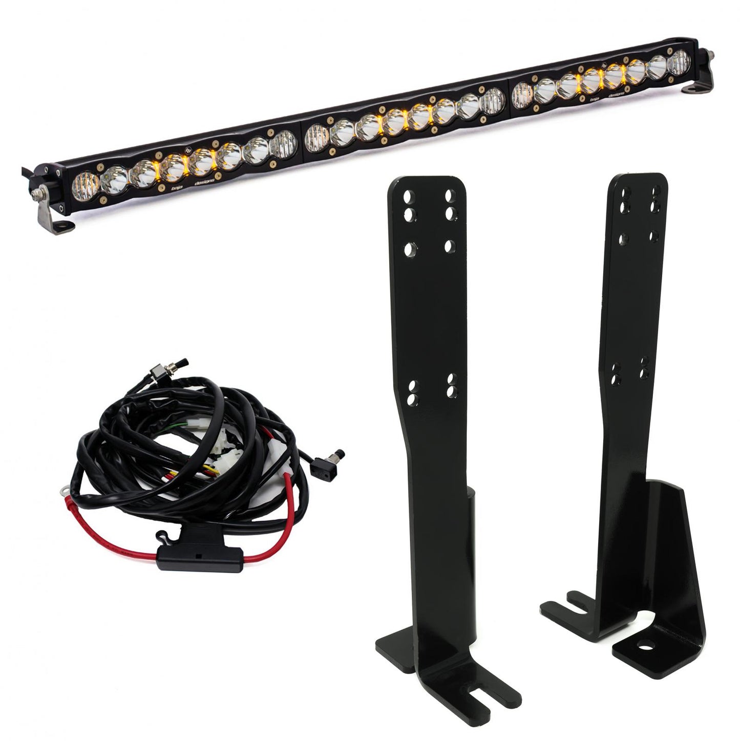 Baja Designs S8 30 Inch Grille Lower Kit - '14-24 4Runner (Spot; Clear)