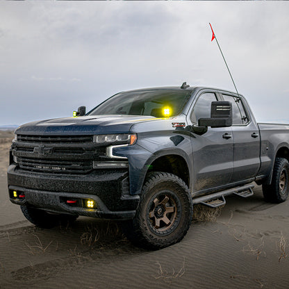 Baja Designs Squadron Sport Fog Pocket Kit - '19-22 Silverado 1500 / '20-22 2500HD/3500HD (Wide Cornering; Clear)