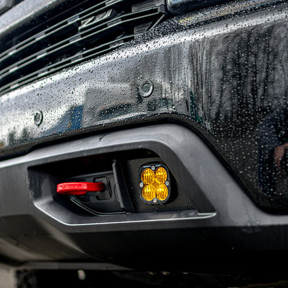 Baja Designs Squadron Sport Fog Pocket Kit - '19-22 Silverado 1500 / '20-22 2500HD/3500HD (Wide Cornering; Baja Amber)