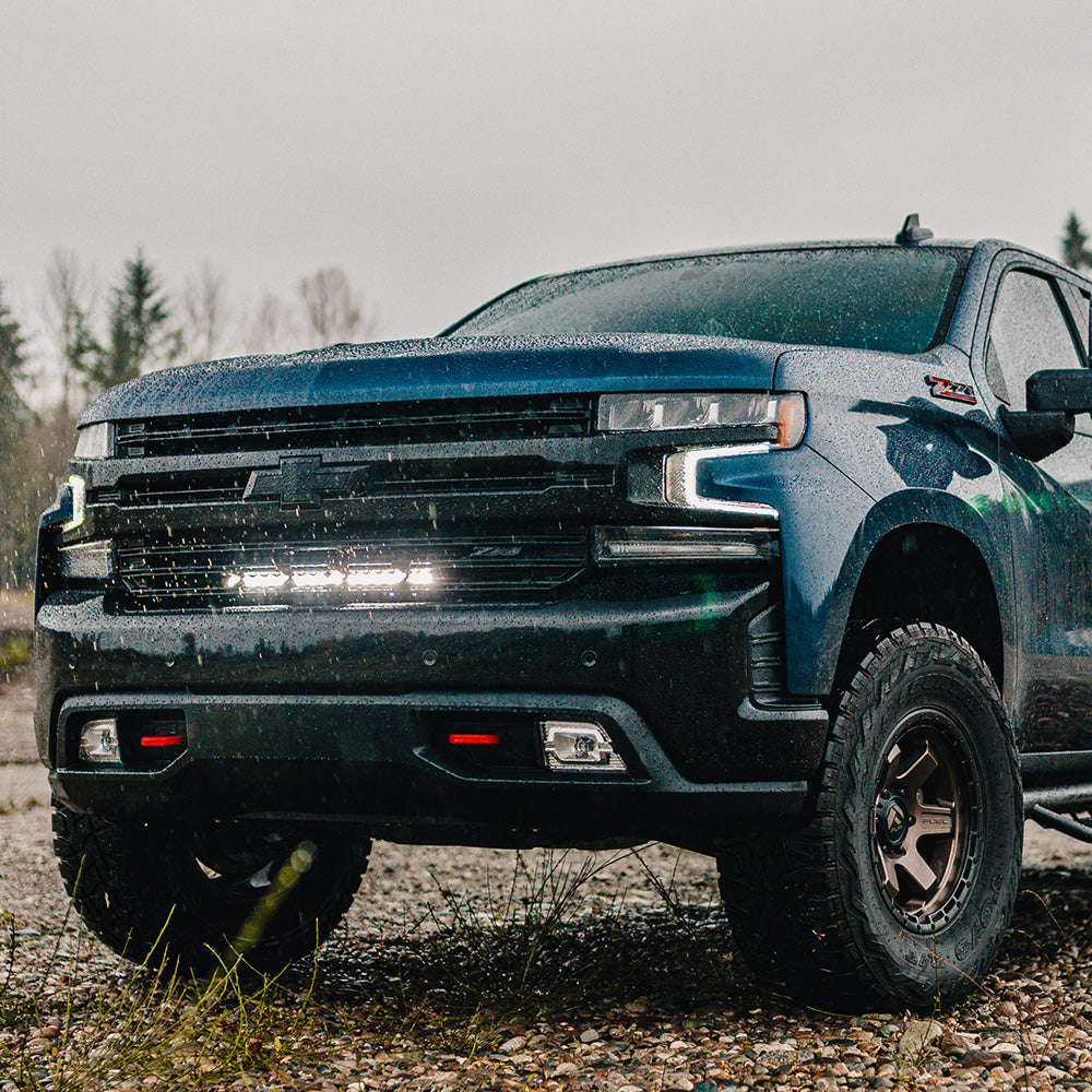 Baja Designs S8 20 Inch Grille Kit - '19-21 Silverado 1500; Exc. LTZ Models (Driving/Combo; Clear)