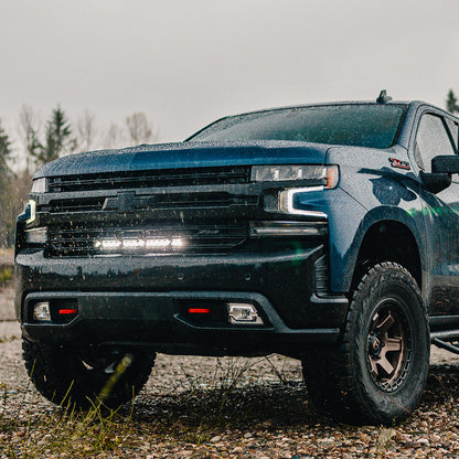 Baja Designs S8 20 Inch Grille Kit - '19-21 Silverado 1500; Exc. LTZ Models (Driving/Combo; Clear)