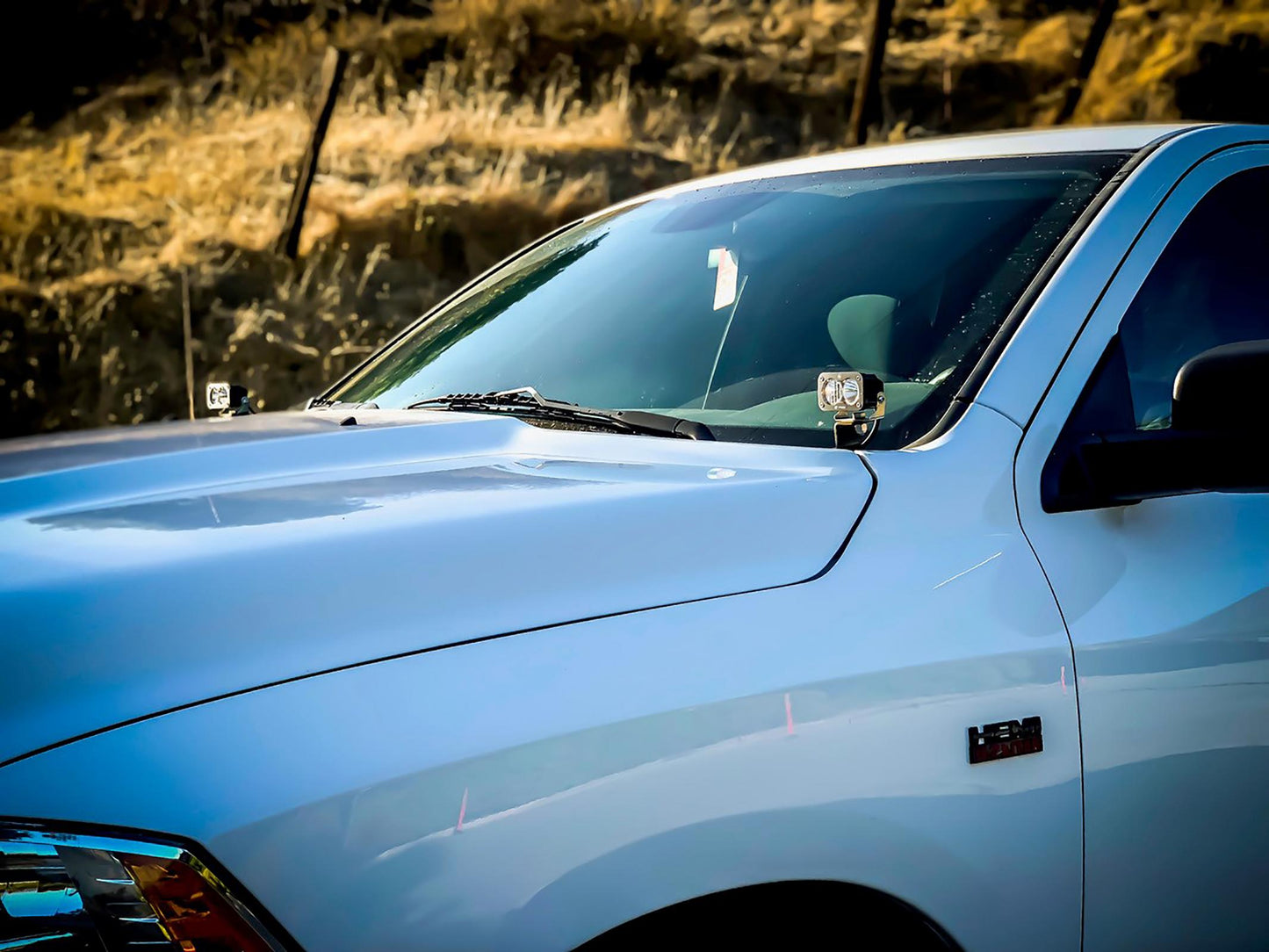 Baja Designs Squadron Sport A-Pillar Kit - '09-10 Ram 1500; '11-18 1500; '19 1500 Classic (Driving/Combo; Clear)