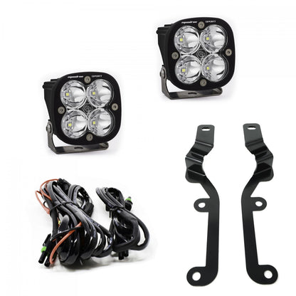 Baja Designs Squadron Sport A-Pillar Kit - '19-24 Silverado 1500 (Spot; Clear)