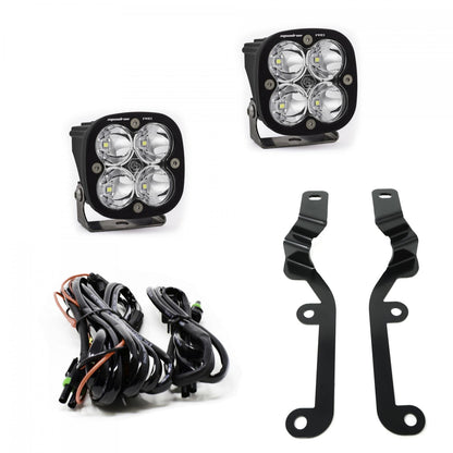 Baja Designs Squadron Pro A-Pillar Kit - '19-24 Silverado 1500 (Spot; Clear)