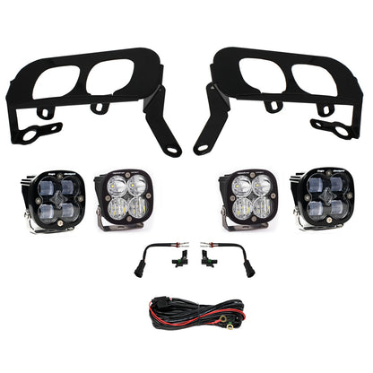 Baja Designs Squadron Sport/SAE Dual Fog Pocket Light Kit - 2014-15 Chevrolet Silverado 1500 (SAE Fog, Clear)