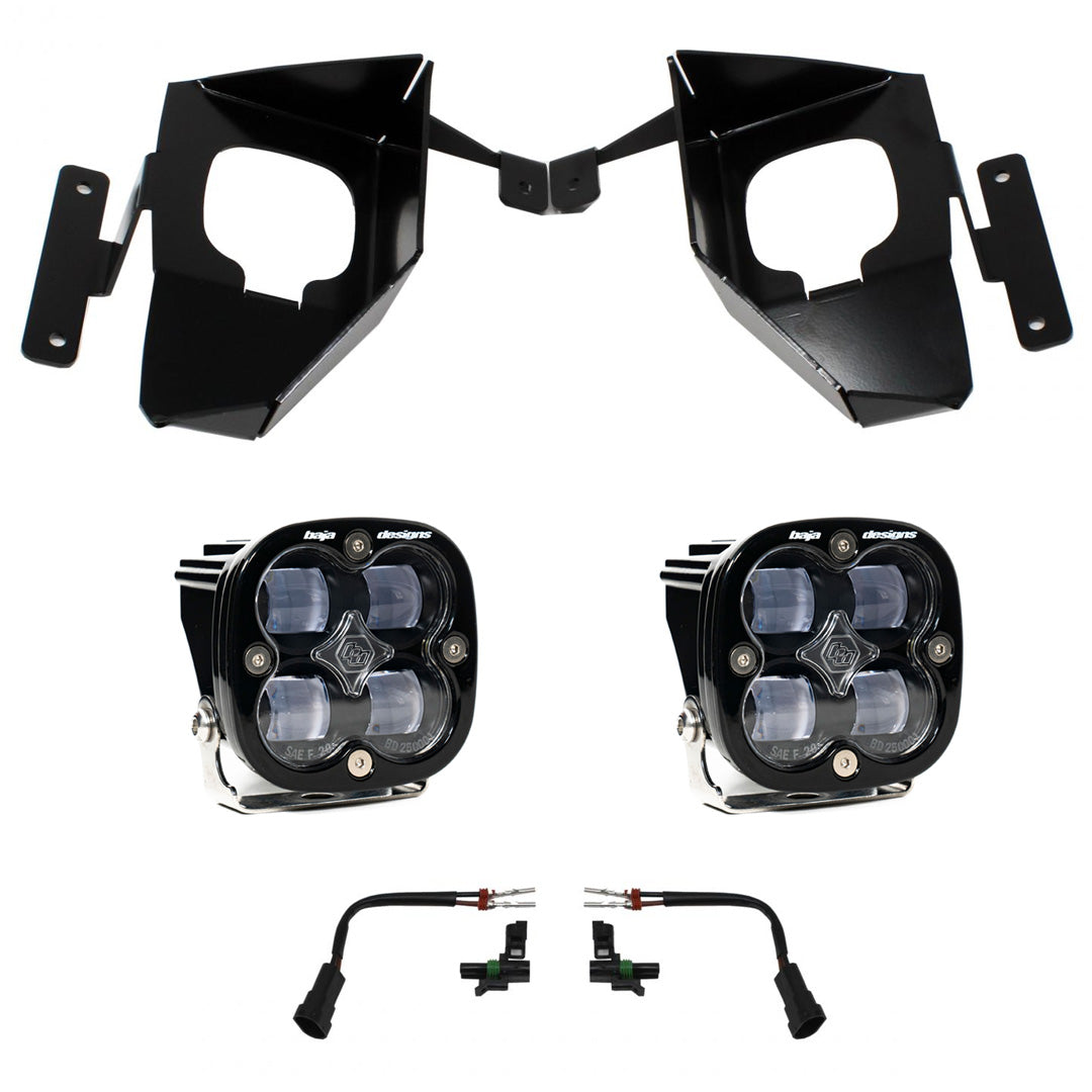Baja Designs Squadron SAE Fog Pocket Kit - '16-18 Silverado 1500 (SAE Fog; Clear)