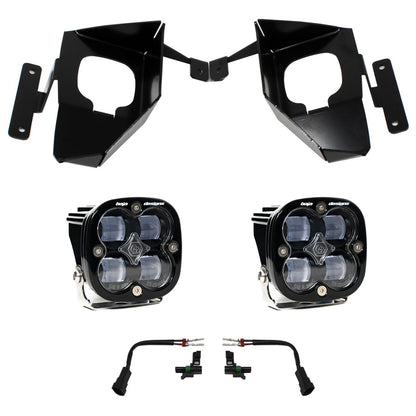 Baja Designs Squadron SAE Fog Pocket Kit - '16-18 Silverado 1500 (SAE Fog; Clear)