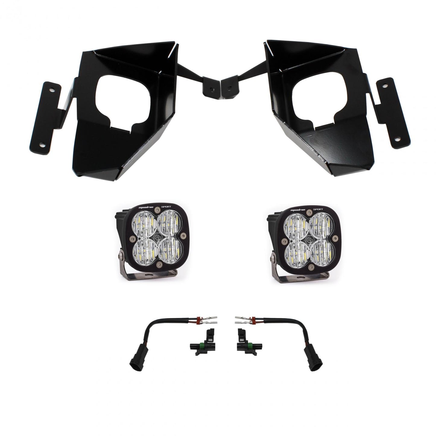 Baja Designs Squadron Sport Fog Pocket Kit - '16-18 Silverado 1500 (Wide Cornering; Clear)