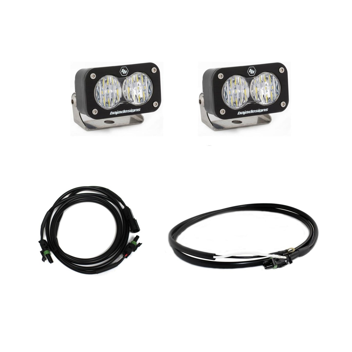 Baja Designs S2 Sport Dual Reverse Kit - '20-22 Silverado 2500HD/3500HD (Wide Cornering; Clear)